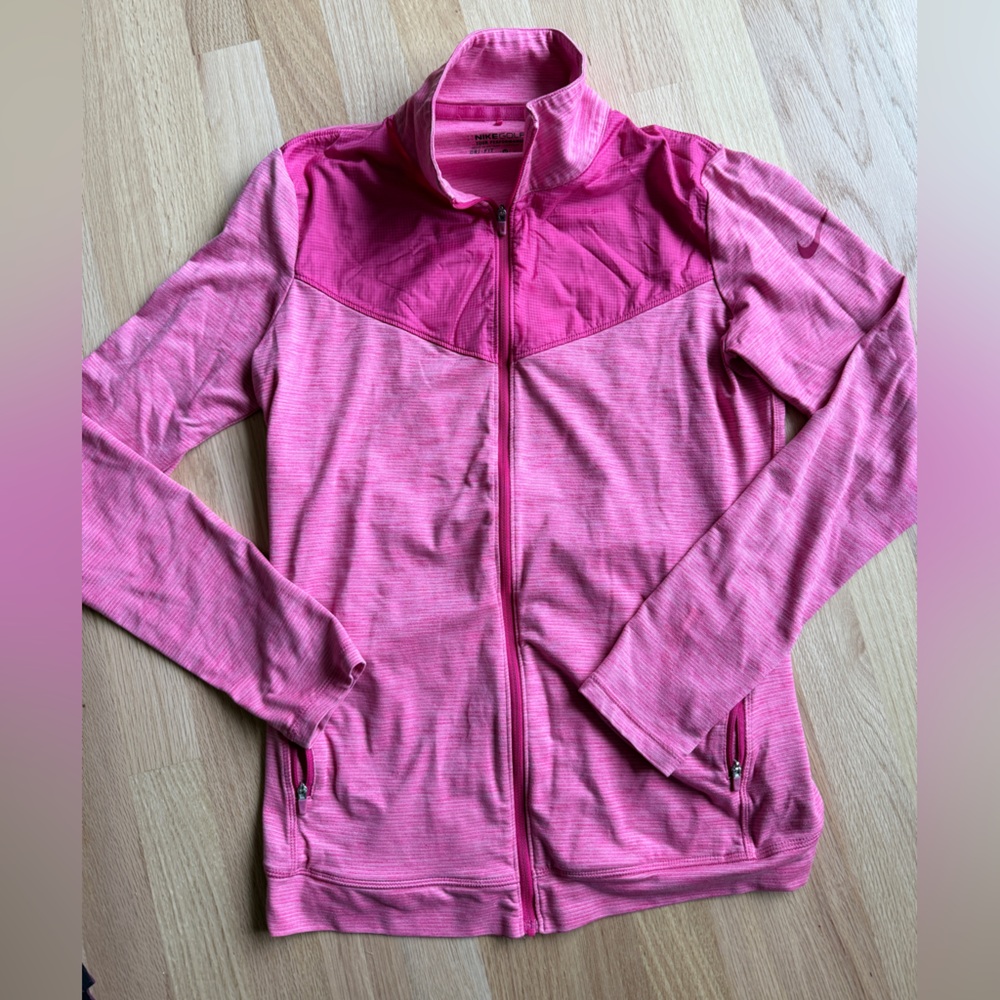 Nike Pink Dri-FIT Golf Jacket